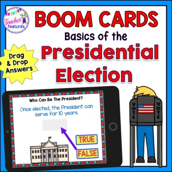 Preview of Digital Boom Cards Social Studies PRESIDENTIAL ELECTION 2024 Remote Learning
