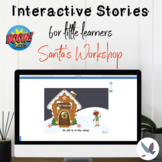 Boom Cards™ Distance Learning: Santas Workshop Story - Ini