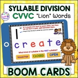 BOOM CARD Reading Strategies : Syllable Division Rules CVV