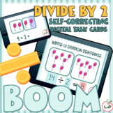 Boom Cards Division Facts Math Center - Divide by 2