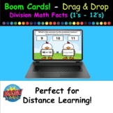Boom Cards - Drag & Drop Division Math Facts (1's - 12's) 