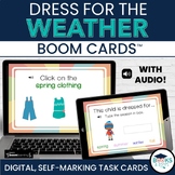 Dress for the Weather & Seasons BOOM CARDS - Digital Inter