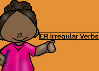 Preview of Boom Cards:  ER Irregular Verbs