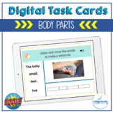 Boom Cards: ESL Distance Learning Task Cards {Body Parts}