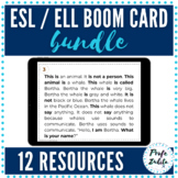Boom Cards: ESL / ELL Beginner Newcomer Short Stories Bundle