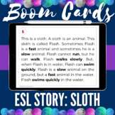 Boom Cards | ESL Short Story: Flash | Reading Comprehensio