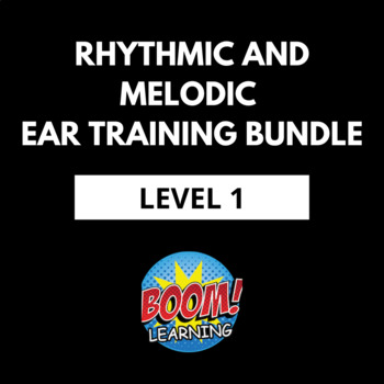 Preview of Boom Cards - Ear Training Level 1 Bundle, Music Theory