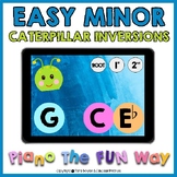 Boom Cards: Easy Minor Chord Inversions - Caterpillar Theme