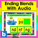 Boom Cards™ - Ending Blends - Drag the Ending Blend - Digi