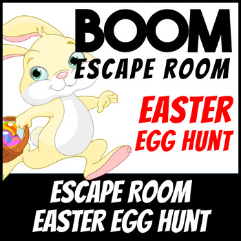 Preview of Boom Cards | Escape Room: Easter Egg Hunt | Distance Learning