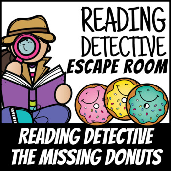 Preview of Boom Cards | Escape Room Reading Detective #1 Verbs| Distance Learning