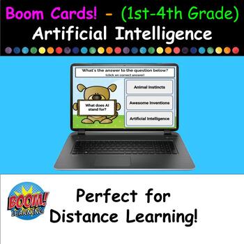 Preview of Boom Cards - Exploring AI Basics (for 1st-4th Graders) - Interactive 30 Card Set