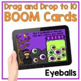 Boom Cards - Eyeball Drag & Drop to 10