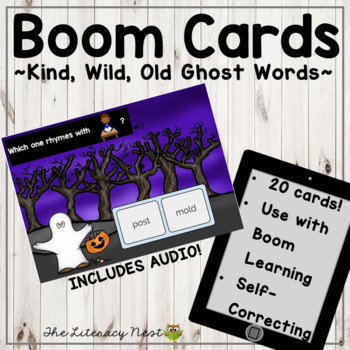 Preview of Boom Cards FREEBIE: Closed Syllable Exception -ind, -ild, -old, -ost