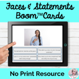 Non Verbal Communication Boom Cards No Print Speech | Distance Learning