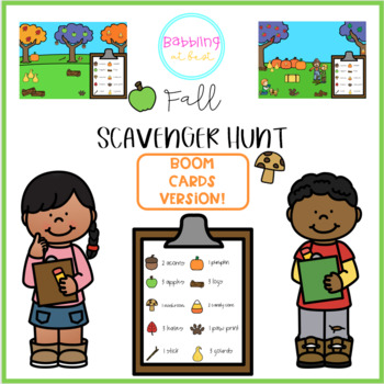 Preview of Boom Cards™ Fall Scavenger Hunt