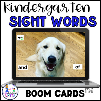 Preview of Kindergarten Sight Words Games | Boom Cards for Reading and Special Education