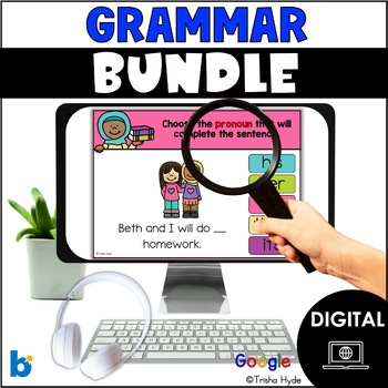 Preview of Grammar Bundle | Digital Games | Google Slides | Boom Cards