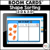 Boom Cards Flat and Solid Shape Sorts (Digital Task Cards)