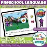 Boom Cards Speech Therapy - Following Multi-Step Direction