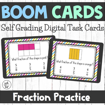 Preview of Identifying Fractions | Boom Cards