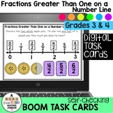 Boom Cards Fractions Greater Than One on a Number Line