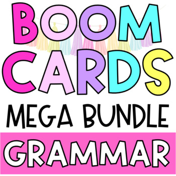 Preview of Boom Cards -  GRAMMAR MEGA BUNDLE