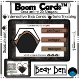 Boom Cards Geometry 2D Shapes Bear Den