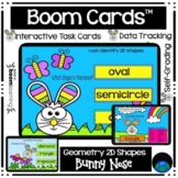 Boom Cards™ Geometry 2D Shapes Bunny Nose