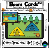 Boom Cards Geometry 2D Shapes Campfires and Hot Dogs
