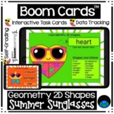 Boom Cards™ Geometry 2D Shapes Summer Sunglasses