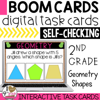 Preview of Boom Cards Geometry 2nd Grade