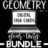 Boom Cards™ Geometry Full Year Bundle DISTANCE LEARNING