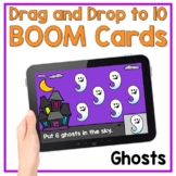 Boom Cards - Ghost Drag & Drop to 10