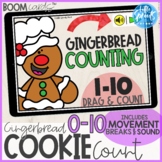 Boom Cards™ ● Gingerbread Cookie Counting ● Number Activit
