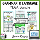 Grammar and Language Boom Cards Bundle | Digital Task Cards