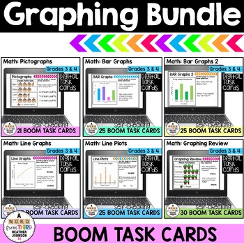 Preview of Boom Cards Graphing Bundle