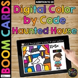 Boom Cards™ Halloween Color by Code HAUNTED HOUSE Digital 