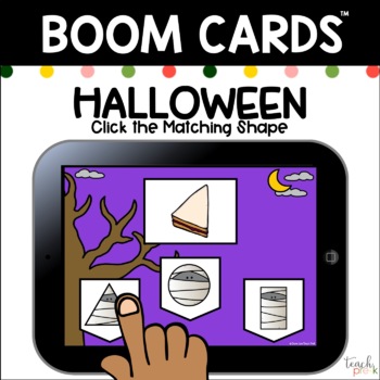 Preview of Boom Cards: Halloween Shapes / Distance Learning