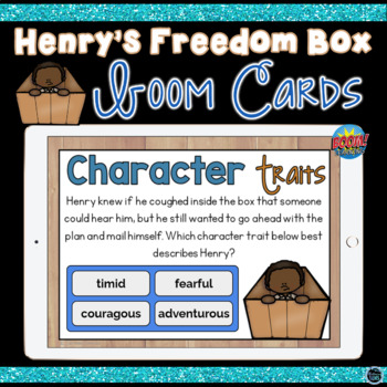 Preview of Boom Cards Henry's Freedom Box Character Traits, Physical Traits and Feelings