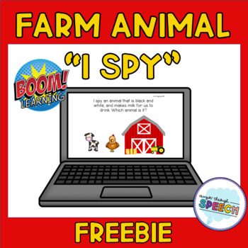 Preview of Boom Cards - "I Spy" Farm Animals