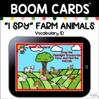 Preview of Boom Cards: I Spy Farm Animals