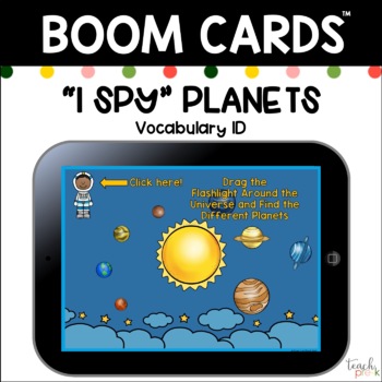 Preview of Boom Cards: I Spy the Planets