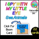 Boom Cards- I Spy with my Little Eye game (sea animals)- M