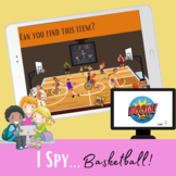 I spy...Basketball! BOOM CARDS, Drag the screen to find th