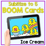 Boom Cards - Ice Cream Subitize to 5