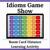 Boom Cards - Idioms Game Show Figurative Language Virtual Therapy