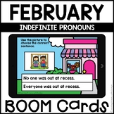 Boom Cards™ |  Indefinite Pronouns |  February Themed First Grade