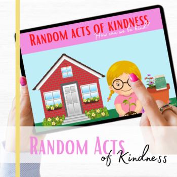 Preview of Random acts of kindness interactive boom cards lesson for life skills