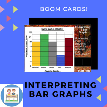 Preview of Boom Cards-Interpreting Bar Graphs